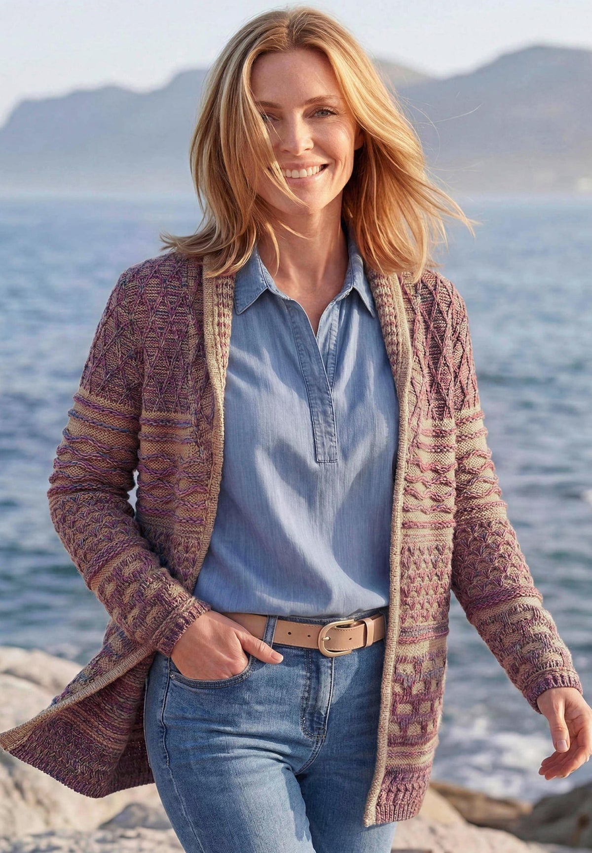 GOLDNER Strickjacke cardigan colourful patterned – view 6