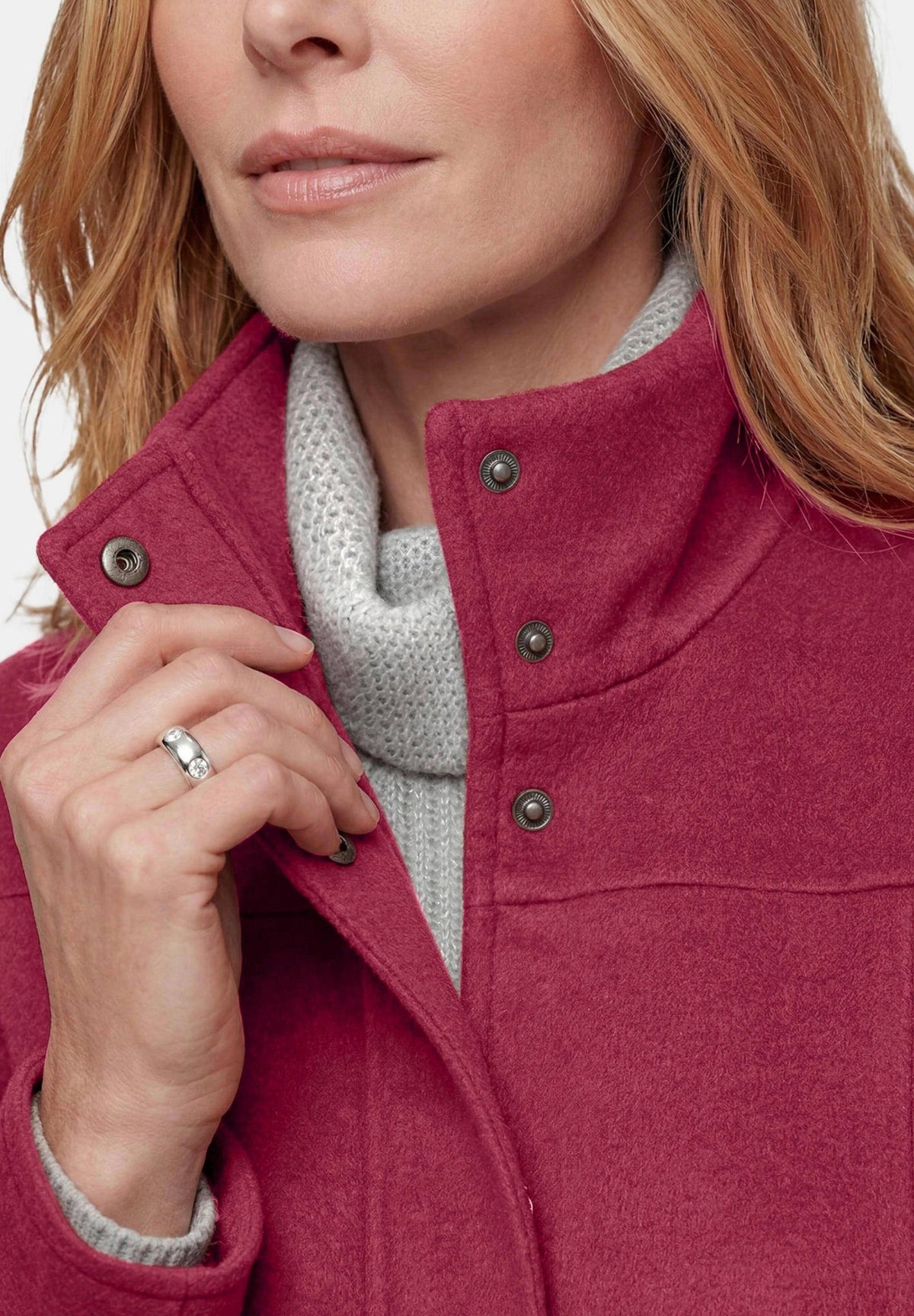 GOLDNER Jacke Petite short coat bordeaux – view 4