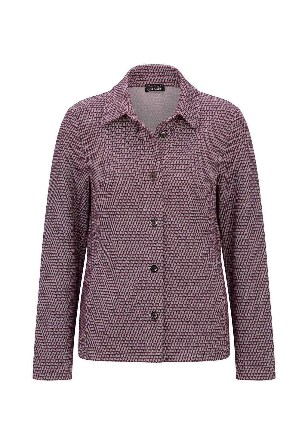 GOLDNER Jacke Petite Hemdjacke pepita bordeaux – view 6