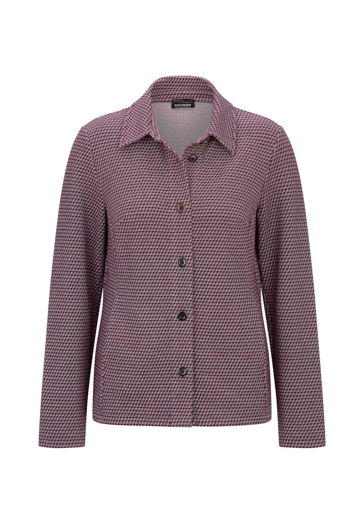 GOLDNER Jacke Petite Hemdjacke pepita bordeaux – view 6