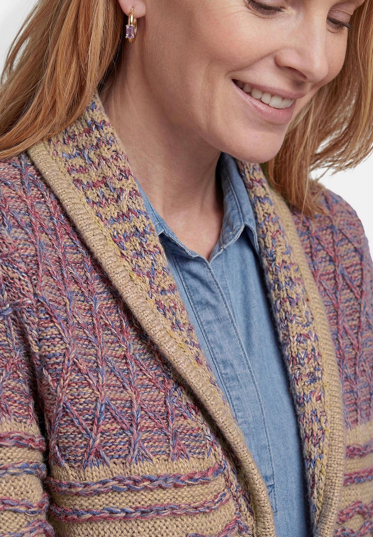 GOLDNER Strickjacke cardigan colourful patterned – view 4