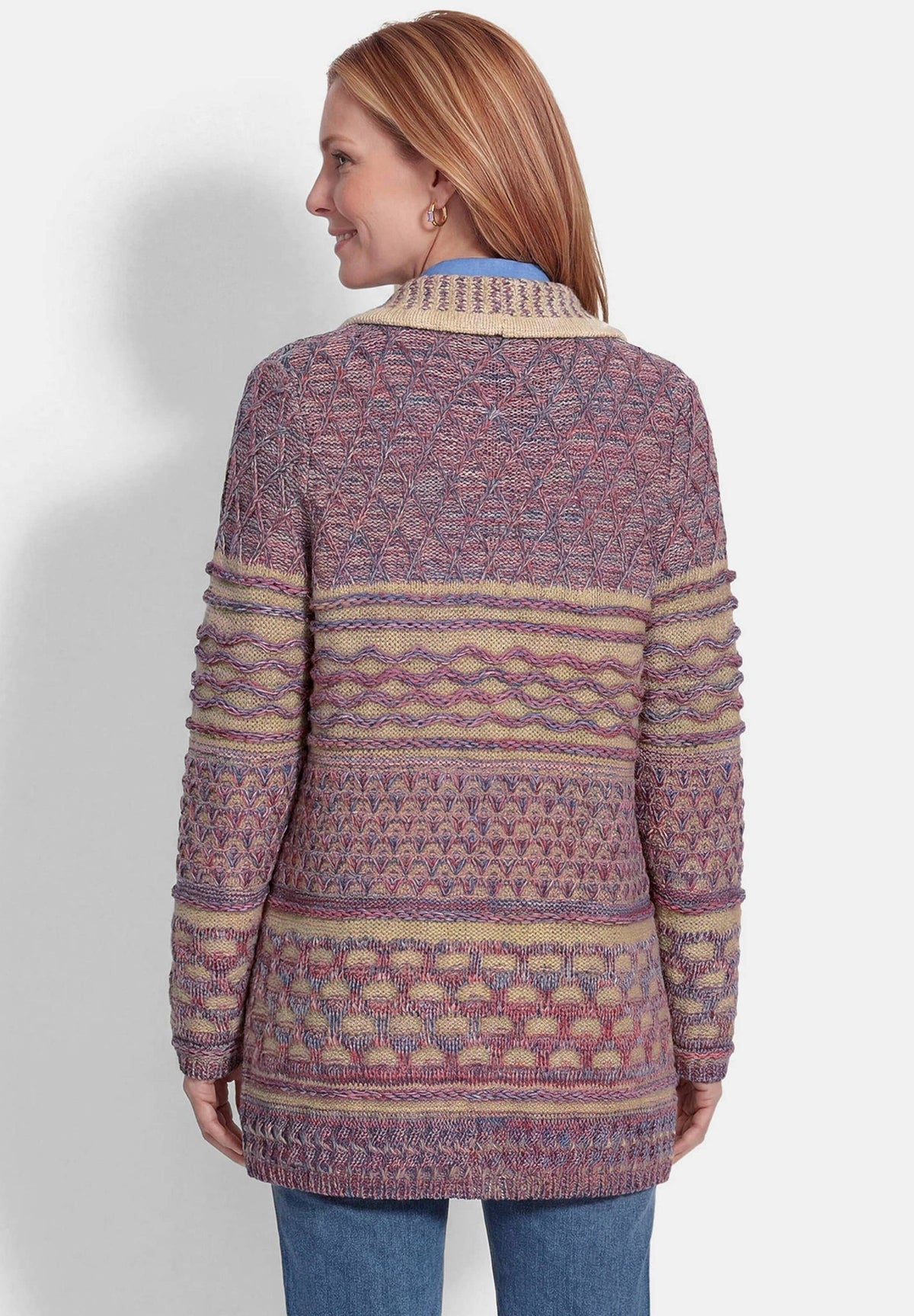 GOLDNER Strickjacke cardigan colourful patterned – view 3