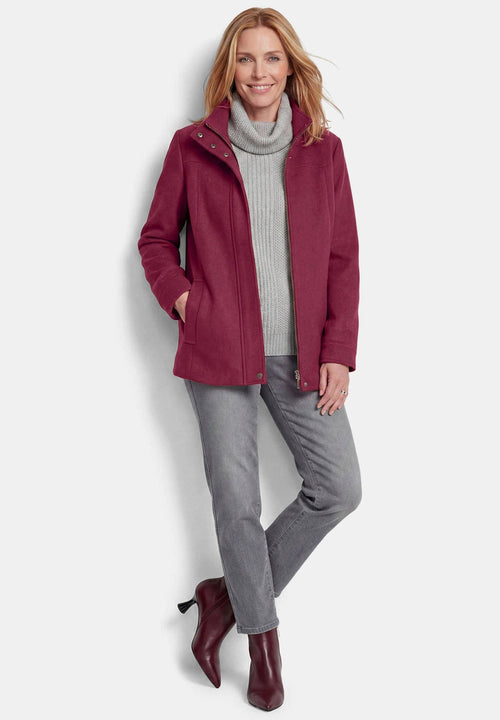 GOLDNER Jacke Petite short coat bordeaux – view 2
